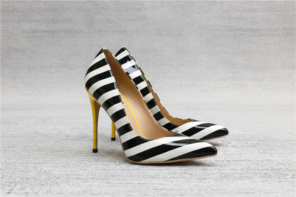 Chic Contrast Heels