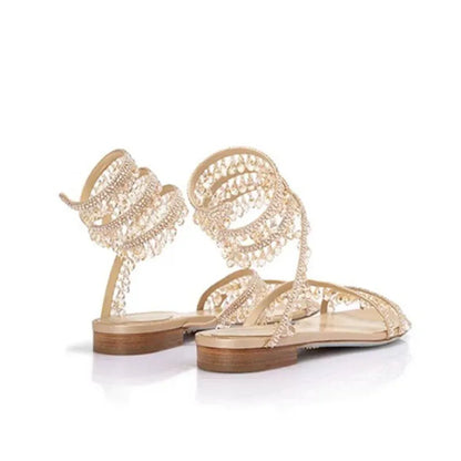 Sandalias de lujo con borlas
