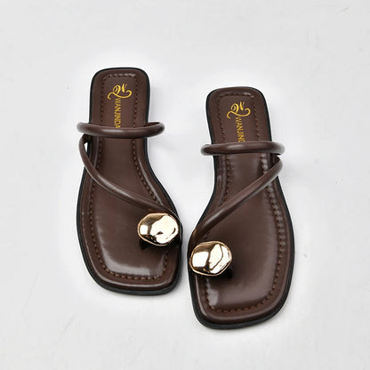 Sandalias Lujo Minimal