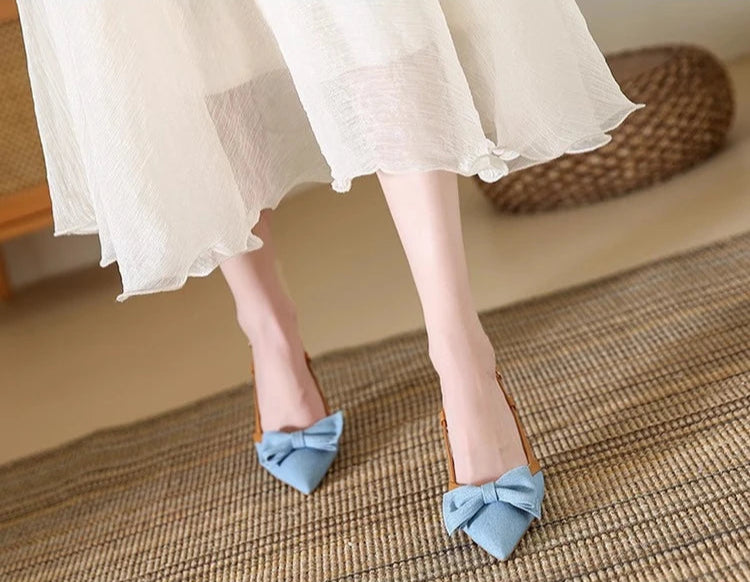 Sandalias Denim Elegante