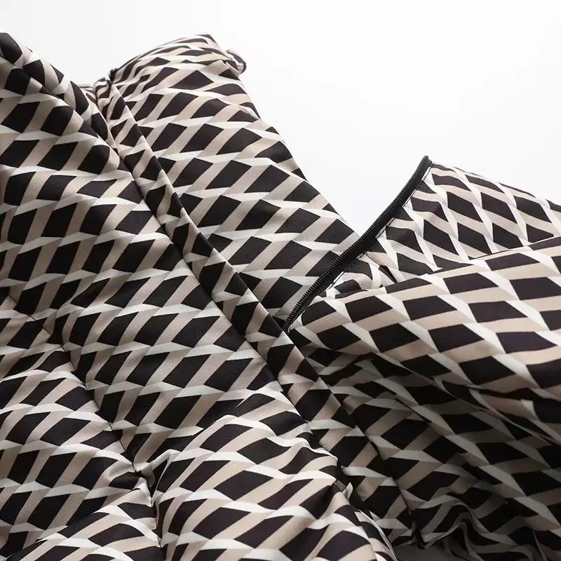 Chaqueta Geométrica Warm