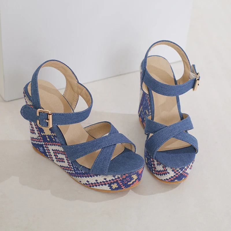 Sandalias Estilo Mezclilla