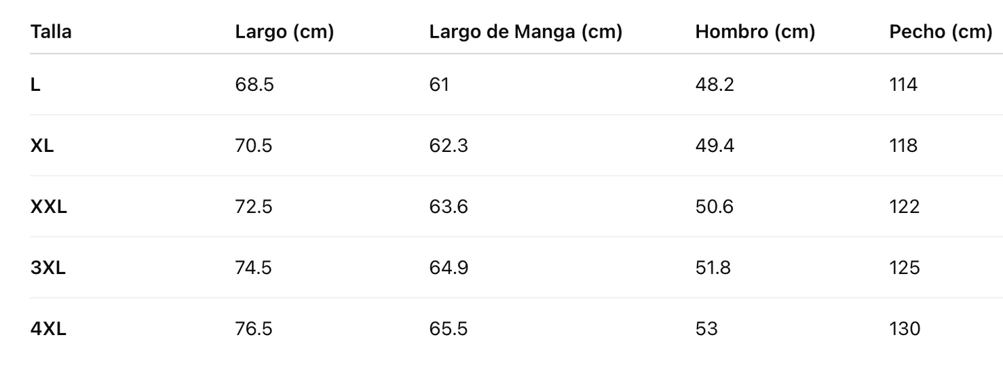 Chaqueta Invierno Premium