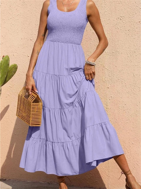 Vestido Shirring Maglem