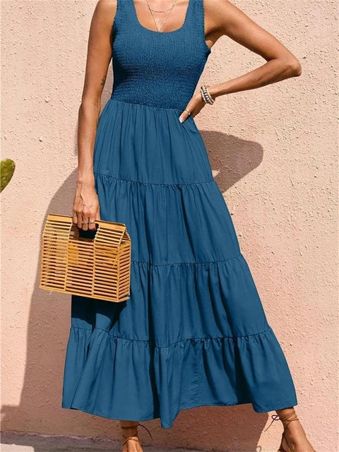 Vestido Shirring Maglem