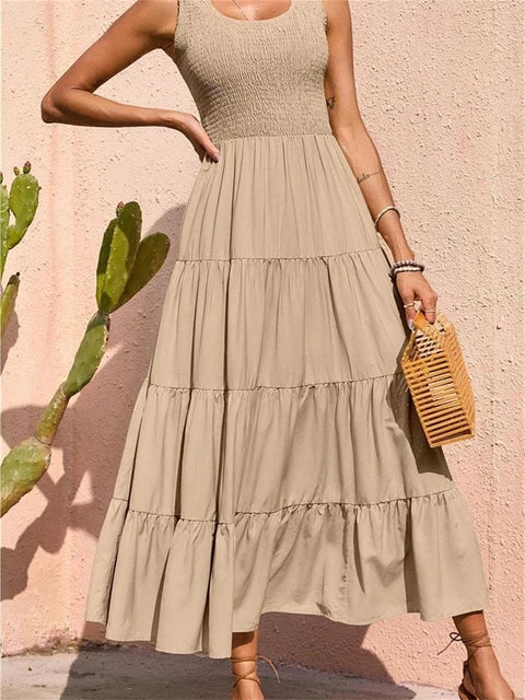 Vestido Shirring Maglem