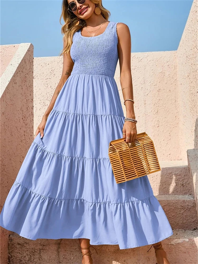 Vestido Shirring Maglem