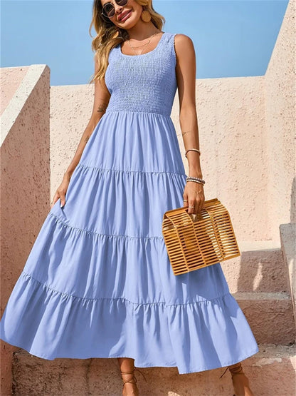 Vestido Shirring Maglem