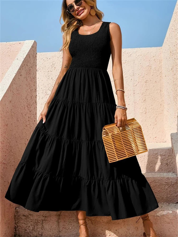 Vestido Shirring Maglem