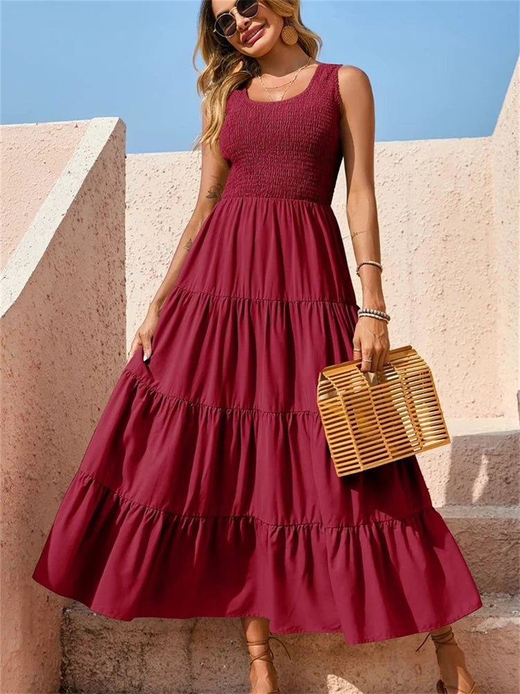 Vestido Shirring Maglem