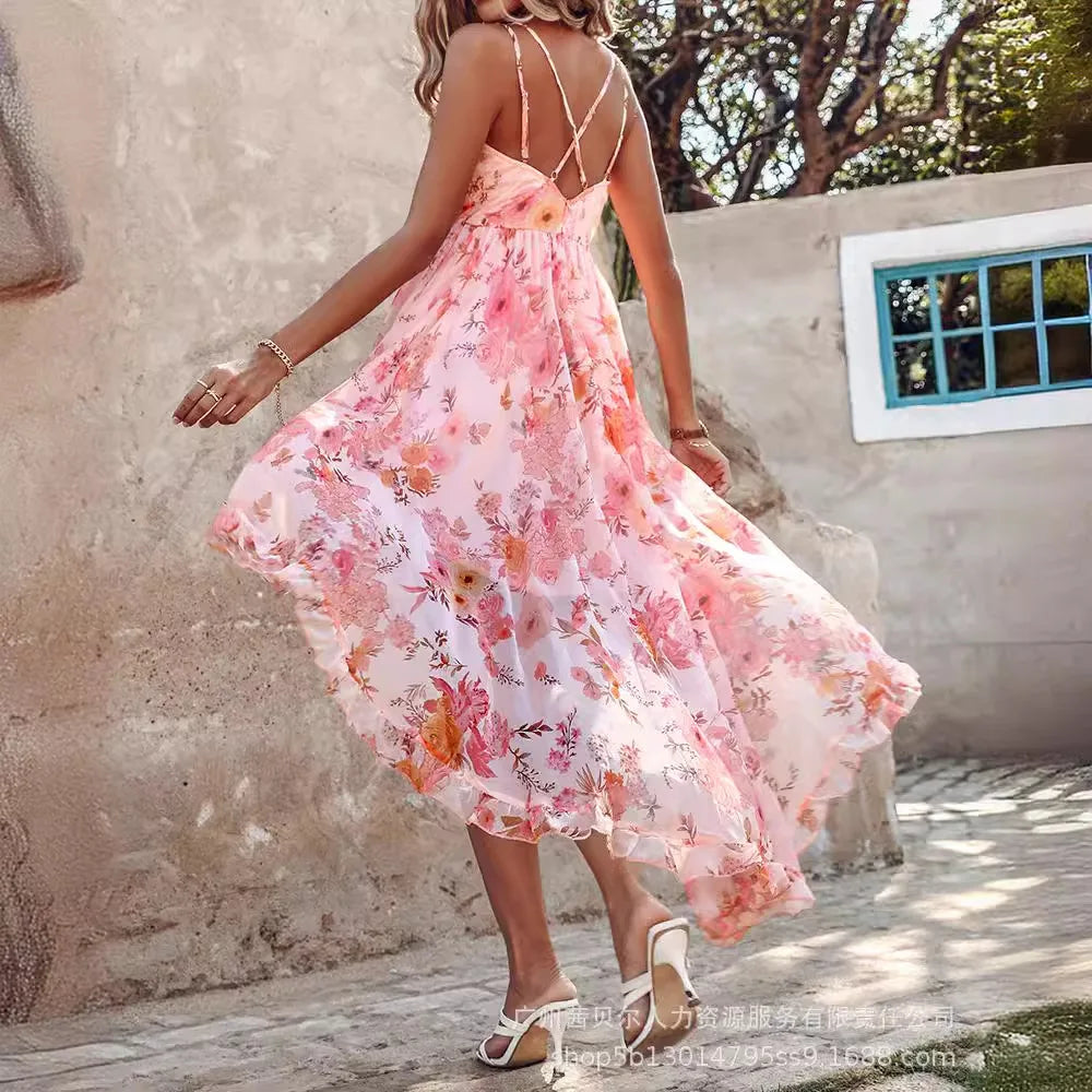 Vestido de gasa Floral Verano