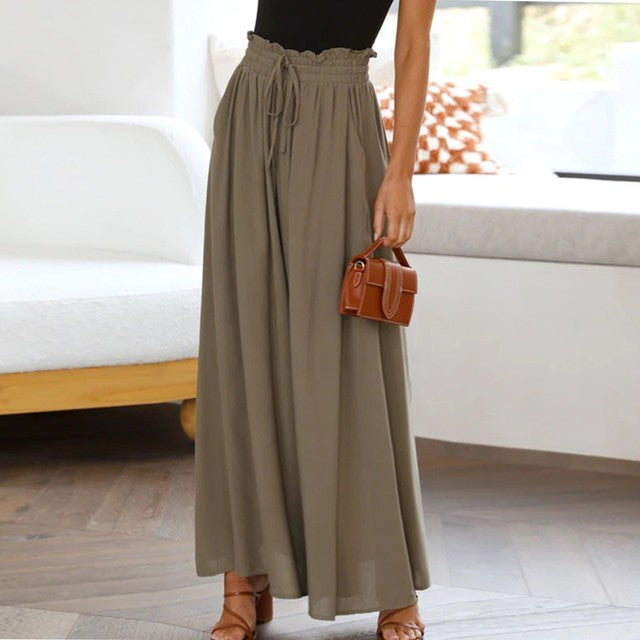 NICOLE-Pantalones Sueltos Elásticos