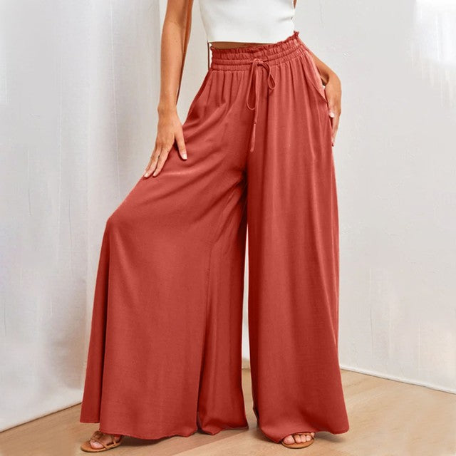 NICOLE-Pantalones Sueltos Elásticos