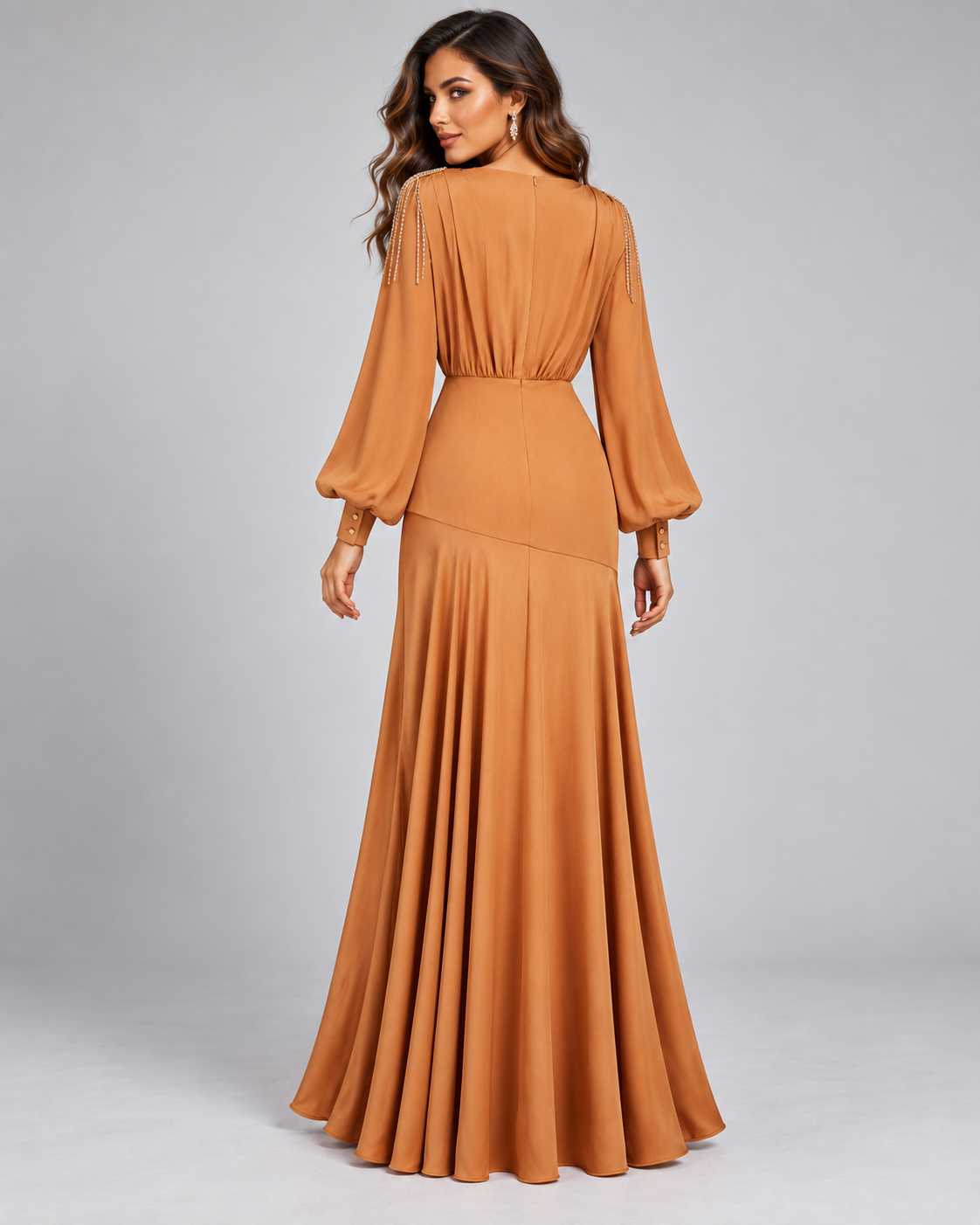 Vestido Aurora Dorada