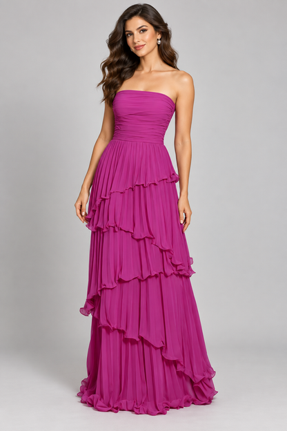 Vestido Cascada Elegante