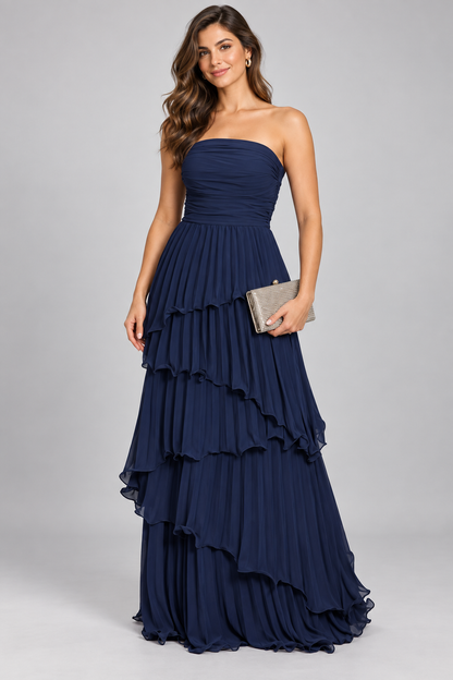 Vestido Cascada Elegante