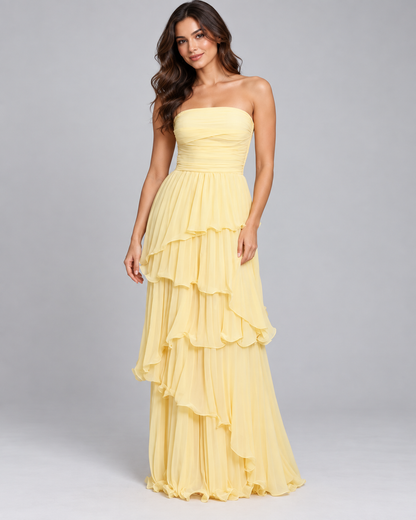 Vestido Cascada Elegante