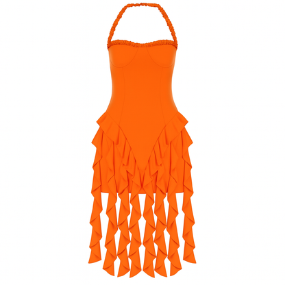 Vestido Volantes Sensual
