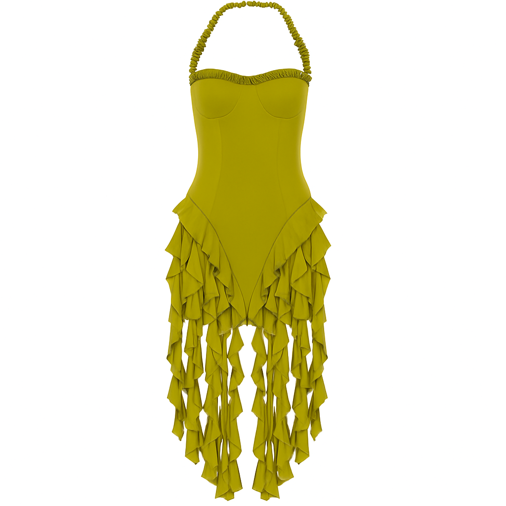 Vestido Volantes Sensual