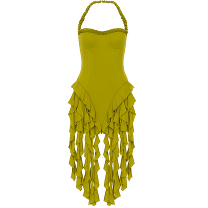 Vestido Volantes Sensual