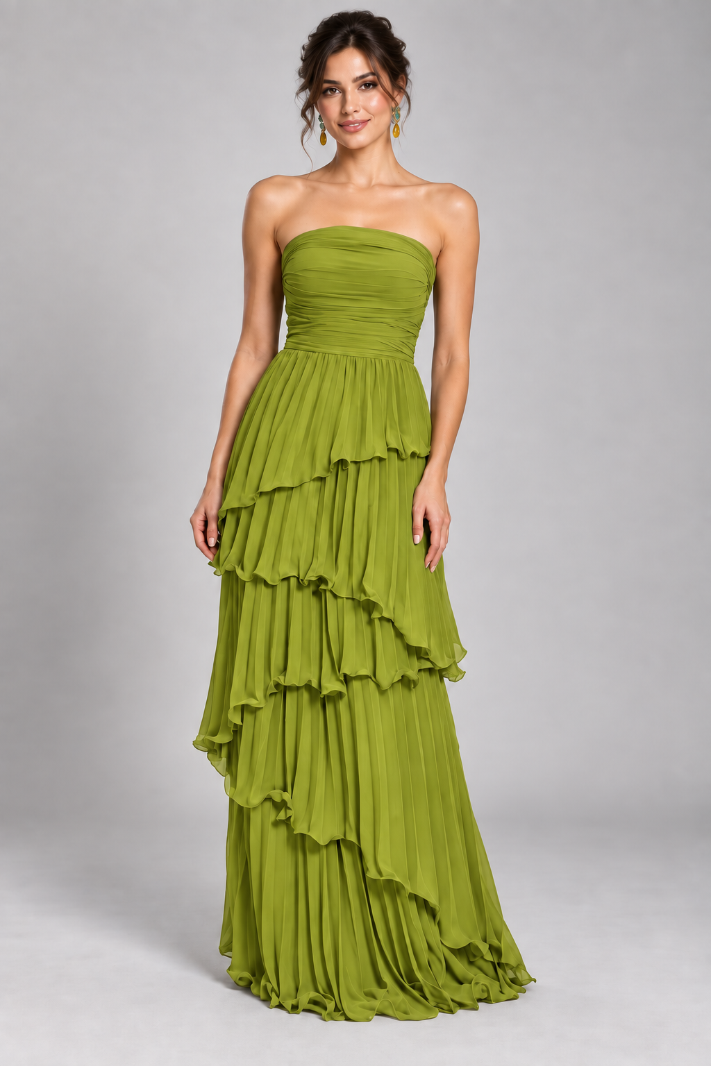 Vestido Cascada Elegante