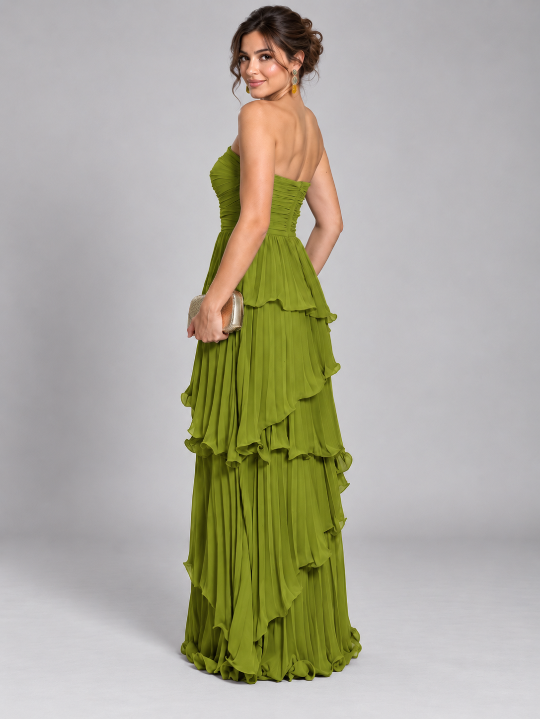 Vestido Cascada Elegante