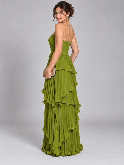 Vestido Cascada Elegante