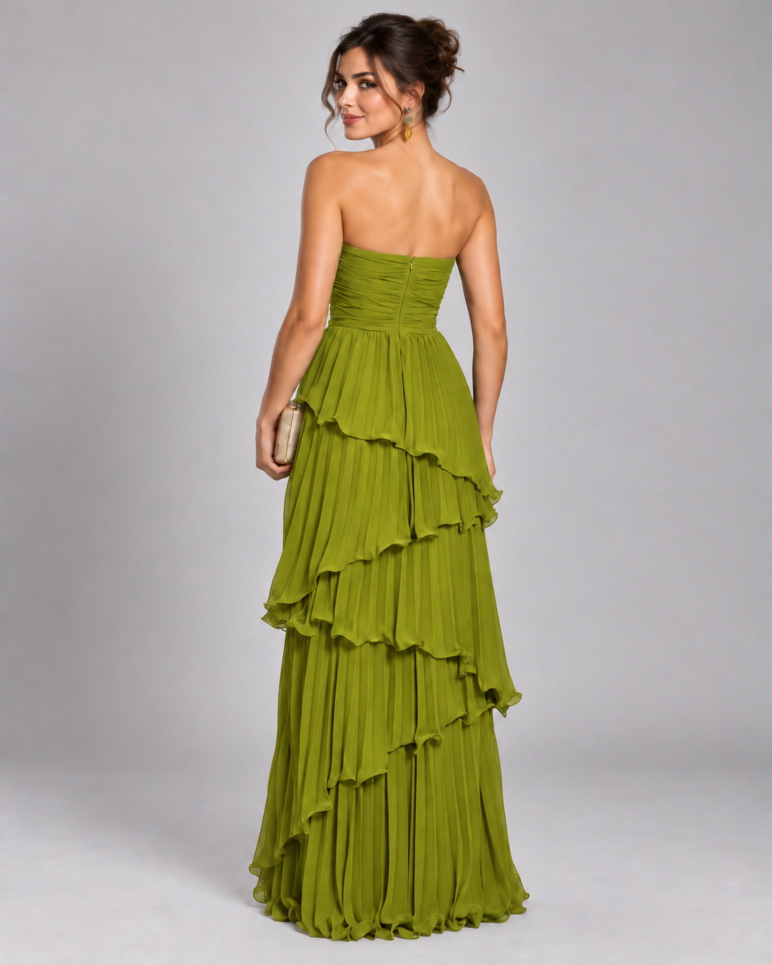 Vestido Cascada Elegante